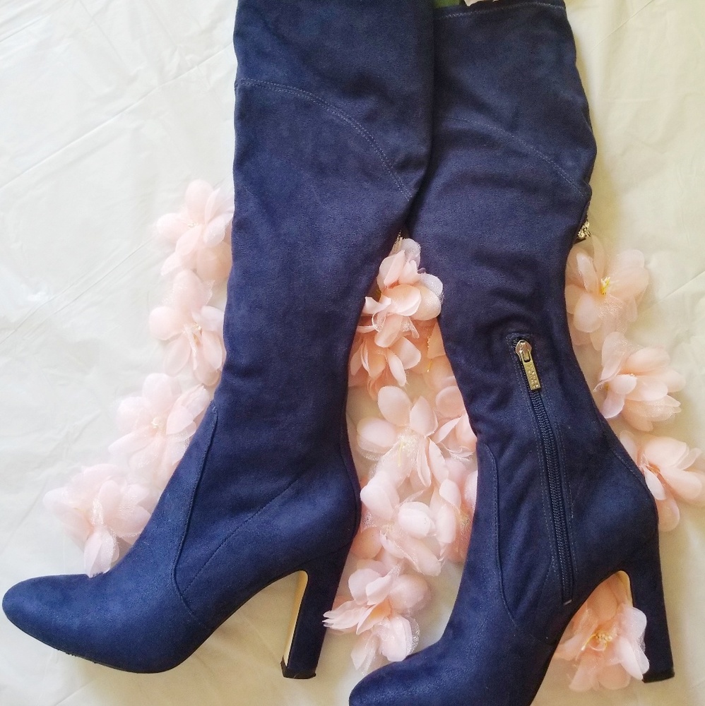 Ivanka Trump| Blue Heeled Boots